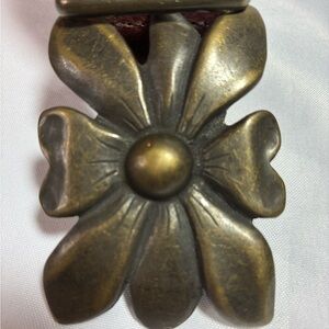 ANTONIAZZI FIRENZE Made in Italy Floral Boho Cowgirl Buckle Belt Size S